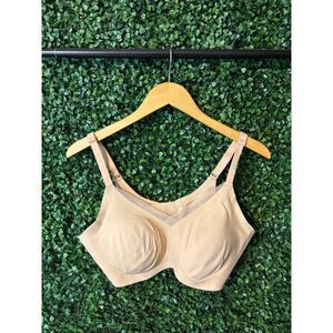 Honeylove Crossover Padded Tan Bra Sz XL